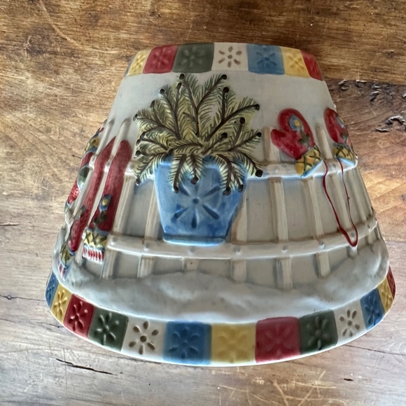 Yankee Candle Large Candle Jar Shade Winter Multi Color Snowy - Picture 3 of 6